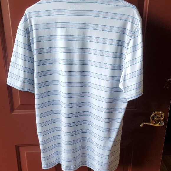 Vineyard Vines Blue and White Striped Polo Shirt - Picture 10 of 10